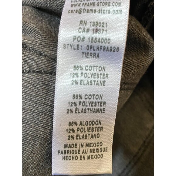 NWT Frame Denim Le High Flare Jeans High Rise Flared Leg Black, size 33 - Picture 3 of 8